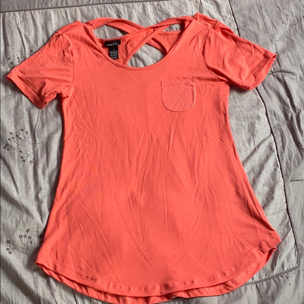 shirt with a cross back